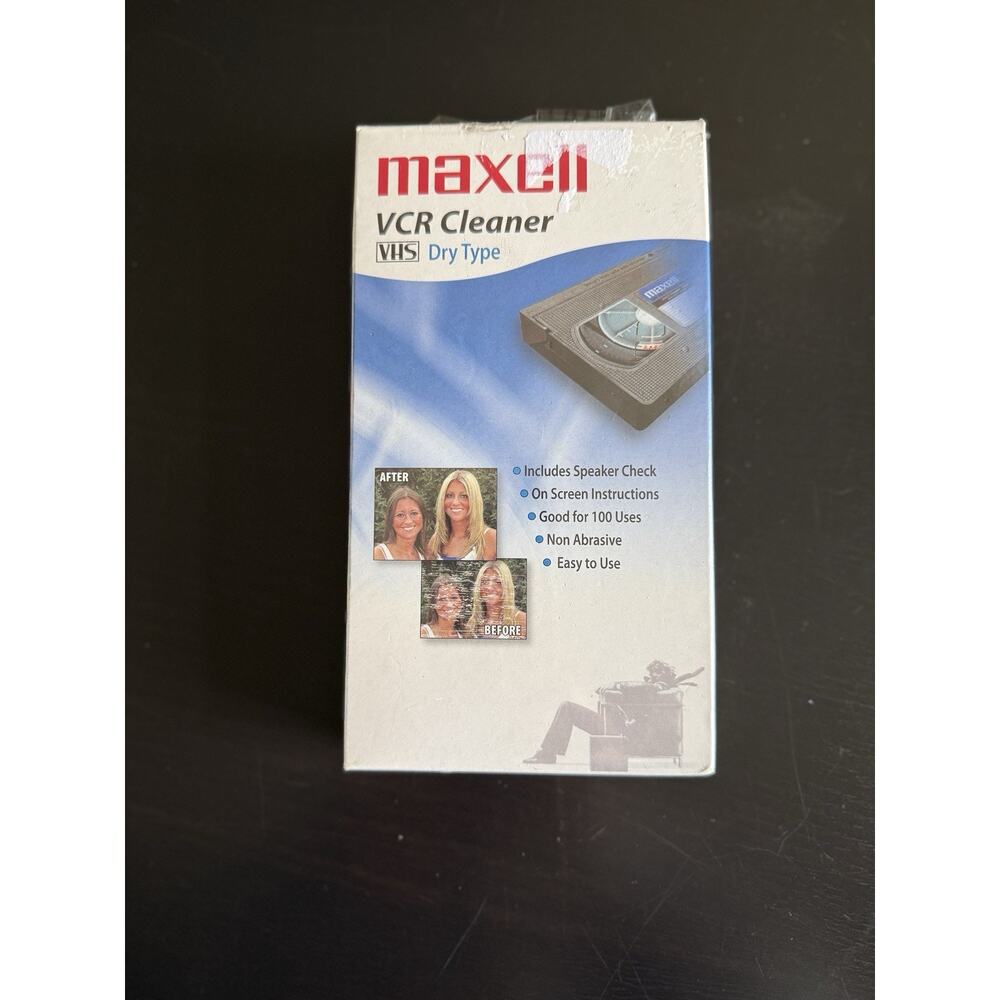 New Sealed - Maxell VP-100 VCR Head Cleaner
